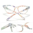 thumbnail image 5 of 4 Pairs of Green Floral Cat Eye Reading Glasses 2.50 Ladies Spring Hinge Readers +2.50 for Women HD, 5 of 5
