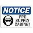 thumbnail image 3 of SignMission OS-NS-D-35-L-17777 OSHA Notice Sign - PPE Supply Cabinet Sign with Symbol, 3 of 4