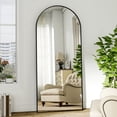 thumbnail image 4 of BEAUTYPEAK 71"x27.1" Arch Full Length Mirror Oversized Floor Mirrors for Standing Leaning, Black, 4 of 8