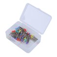 thumbnail image 4 of 100 piezas de cepillos de nailon de colores variados, cepillo pulidor dental plano, 4 of 15