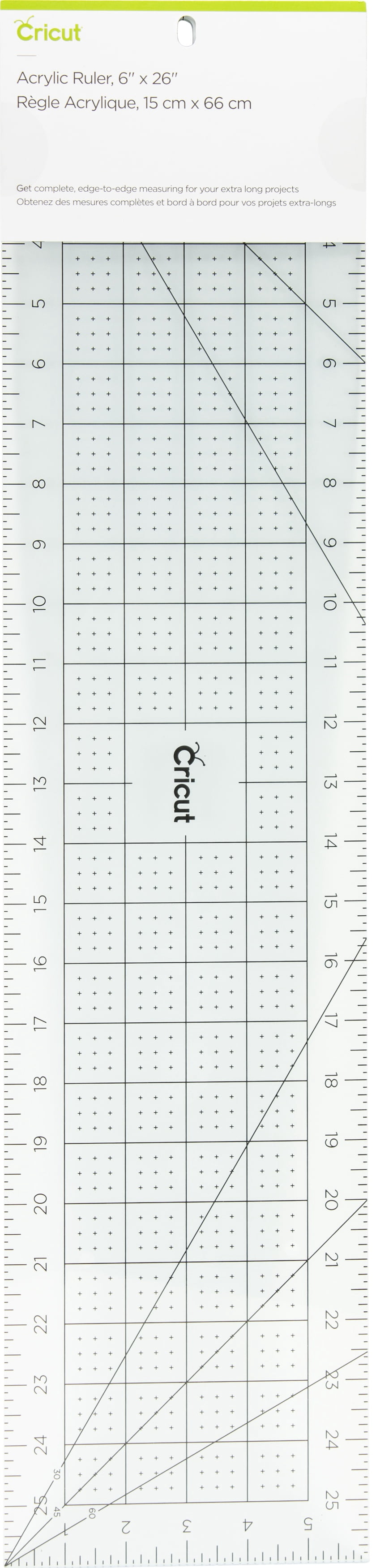 Cricut Acrylic Ruler 6"X26"-Blue