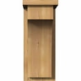 thumbnail image 2 of 7 1/2"W x 10"D x 18"H Huntington Smooth Corbel w/Backplate, Western Red Cedar, 2 of 9