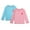 Light Pink/Baby Blue, variant on Real Love Girls' Rash Guard - 2-Pack Quick Dry Long Sleeve Swim Shirts for Girls (Sizes: 2T-16)