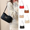 thumbnail image 4 of Fashionable Women's PU Leather Shoulder Bag Unique Bowknot Designs Travel Shopping Work Underarm Bags for Any Occasion, 4 of 8