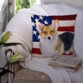 thumbnail image 3 of Carolines Treasures BB9642PW1414 Pembroke Corgi Patriotic Fabric Decorative Pillow  14Hx14W multicolor, 3 of 4