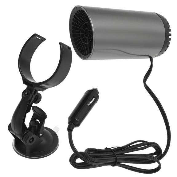 Anxingo 12V 150W Car Heater and Specialised Suction Cup Mount, Rapid-Heating Vehicle Heater, Convenient Car Cooling Fan, Suitable for Cars, SUVs, Taxis, Lorries(Black)