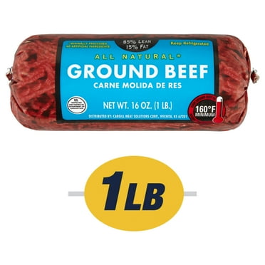 85% Lean / 15% Fat Ground Beef, 1 lb Roll, Fresh, All Natural*