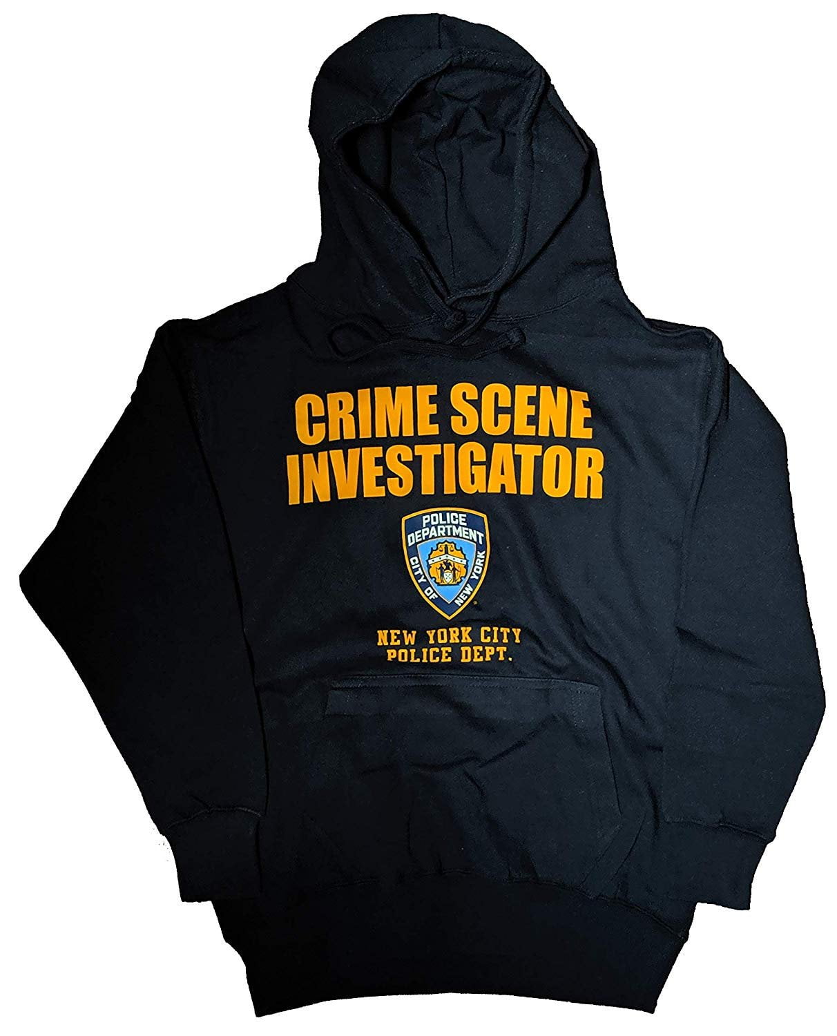 NYPD Crime Scene Investigation Hoodie CSI Sweatshirt Navy Blue 2Xl