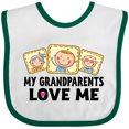 thumbnail image 3 of Inktastic My Grandparents Love Me Boys or Girls Baby Bib, 3 of 4