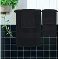 thumbnail image 4 of MALLONI HOME Ultra Soft 6 Pack Cotton Towel Set, Contains 2 Bath Towels 28x55 inch, 2 Hand Towels 16x24 inch & 2 Wash Coths 12x12 inch, Ideal for Everyday use, Compact & Lightweight - Black, 4 of 8