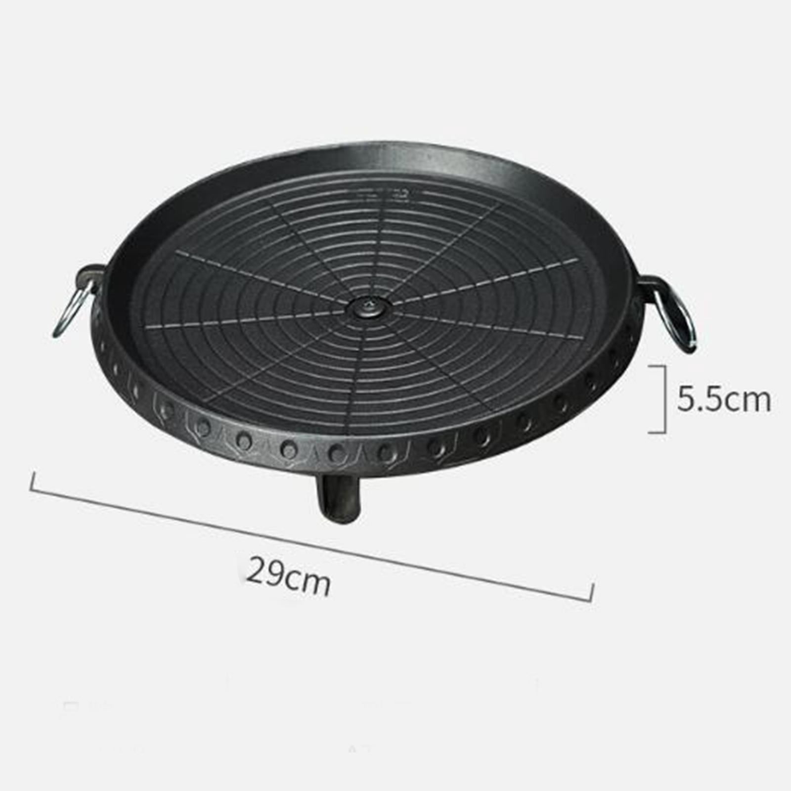 Vensio 11-Inch Portable Non-Stick Grill Pan Lightweight Induction Frying Tray for Outdoor Camping BBQ
