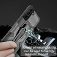 thumbnail image 5 of Dteck Samsung Galaxy S22 Case, Kickstand Military Grade Hard Plastic Hybrid Rugged Heavy Duty Anti-Fall Bumper Phone Cover with Belt Clip for Samsung S22 Case,Gray, 5 of 7