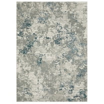 Oriental Weavers Evolution Area Rug - 0984D - 8'6" x 11'7" - in Grey/ Blue - Modern Industrial Style, Stain Resistant, Family and Pet Friendly , Dining, Living Room Rug