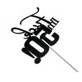 thumbnail image 3 of Fiesta de 50 cumpleaños de Cake Topper Veegood Black Glitter, 3 of 4