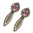 thumbnail image 2 of Coral Vintage Copper-Colored Lace Bookmarks, Set of 2 - Stainless Steel Book Accessories for Readers and Book Lovers, 2 of 5
