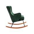 thumbnail image 3 of Porthos Home Dax Rocking Accent Chair, Velvet, Rubber Wood and Steel Legs, 3 of 6