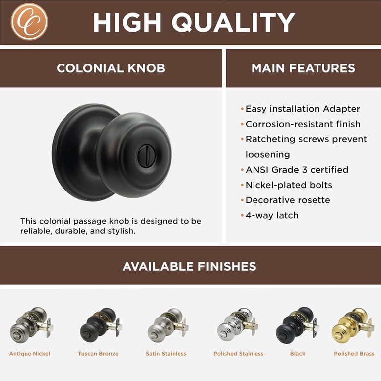 Copper Creek BK2040AB Ball Door Knob Keyed Entry Function 1 Pack In Antique Brass P 210085604
