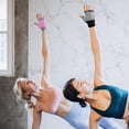 thumbnail image 2 of Gants de Yoga Pilates Antidérapants Sans Doigts avec Points en Silicone, 2 of 4