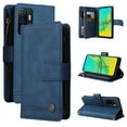 thumbnail image 1 of Case for Samsung Galaxy A33 5G/4G Cover Zipper Pocket Wallet Case Magnetic Protective - Blue, 1 of 5