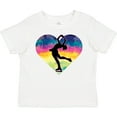 thumbnail image 3 of Inktastic Ice Skating Watercolor Heart Girls Girls Toddler T-Shirt, 3 of 5