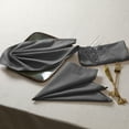 thumbnail image 5 of House of Orlo Dining Table Fabric Cotton Napkins, 12 Pack, 17"x17", Grey, 5 of 6