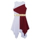 thumbnail image 5 of Vestido túnica de danza contemporánea lírica de Ballet de alabanza de etiqueta para niñas, disfraz de coro de adoración litúrgica asimétrica sin mangas, 5 of 5