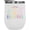 White, variant on I Am So Eggcited, Easter Hunt Pun with Eggs Art Favor, Souvenir or Merch Gift, White 12oz Wine Tumbler