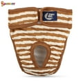 thumbnail image 2 of Spencer Washable Adjustable Dog Diapers Female, Reusable Doggie Diaper Wraps High-Absorbent Pet Physiological Pant for Small Medium Female Dogs "L,Brown", 2 of 8