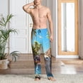 thumbnail image 2 of Balery Playful Hedgehog Forest Pond Pantalones de pijama para hombre, pijama ultraligero, pantalón de descanso-Medium, 2 of 6