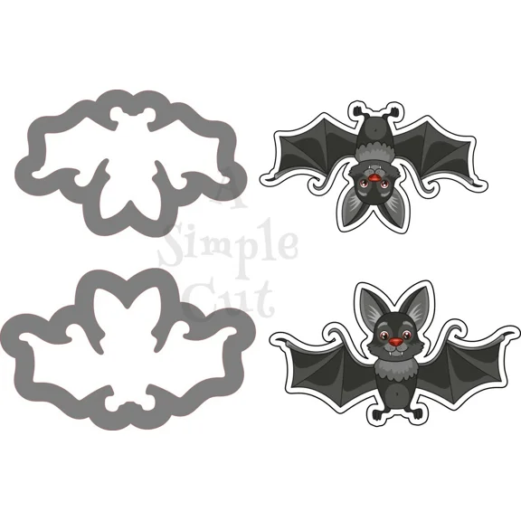 Bat Upside Down Cookie Cutter