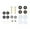 B Set, variant on GROWTH TANK Toilet Bowl to Floor Bolts Bathroom Spare Parts Universal Toilet Floor Bolts A Set
