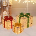 thumbnail image 6 of kladzum Christmas Lighted Boxes Remote Control Set of 3 LED Up Decor Outdoor Up Christmas Boxes Present Decorations Outdoor Yard Christmas Decor, 6 of 9