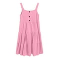 thumbnail image 4 of eczipvz Girls Easter Dress Maxi Summer Short Flutter Sleeve Casual Dress for 3-14 Y Pink,4-5 Years, 4 of 6