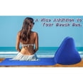 thumbnail image 3 of Inflatable Beach Cushion Lounge Chair,Leisure Beach Chair,Red & Blue, 3 of 5