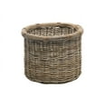 thumbnail image 6 of Kouboo Handwoven Rattan Round Storage Log Basket, Organizer, Planter Gray-Brown, 6 of 6