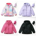 thumbnail image 6 of AUDeals Boys Girls Packable Puffer Jacket, Kids Hooded Lightweight Coat with Storage Bag, Warm Windproof Polyester Outerwear (Hot Pink, 13-14 Years), 6 of 6