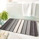 thumbnail image 5 of Alfombra Absorbente para Puerta de Baño, 50x80cm, Suave Alfombra de Nylon y Spandex para Entrada, Dormitorio, Sala de Estar – Tapete Antideslizante de Secado Rápido en Gris/Verde/Púrpura, 5 of 7