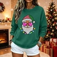 thumbnail image 4 of jehdhy Christmas Sweatshirts for Women Fashion Loose Casual Crewneck Long Sleeve Cute Pullover Fall Winter Graphic Tops, 4 of 6