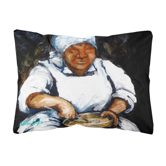 Carolines Treasures MW1087PW1216 Hot Water Cornbread Canvas Fabric Decorative Pillow 12H x16W multicolor