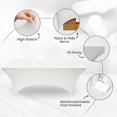 thumbnail image 3 of Mantel Utopia Kitchen de elastano de 6 pies [paquete de 2, blanco] 200 g/m², 3 of 6