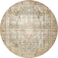 thumbnail image 1 of Ahgly Company Indoor Round Traditional Brown Persian Area Rugs, 4' Round, 1 of 6