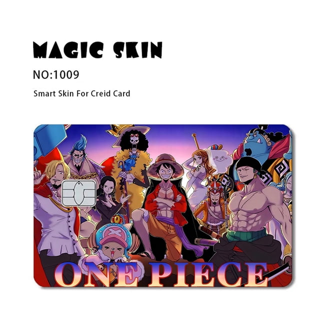 Anime PVC Sticker Film Skin Cover for Credit, Debit & Bank Cards - Dragon Ball, Naruto, One Piece Design