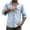 Light Blue, variant on Men's Button Down Shirts Texture Long Sleeve Shacket Rugged Casual Utility Shirt for Outdoor Hiking