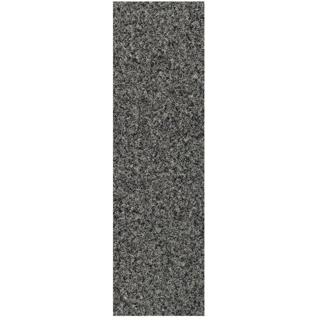 Galaxy way Rubber Marine Backing Solid Color Runner Grey - 3'6" x8' Area Rug