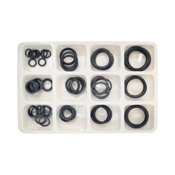 12 SAE Size ORIngs Kit Universal Black Rubber O Rings Automotive