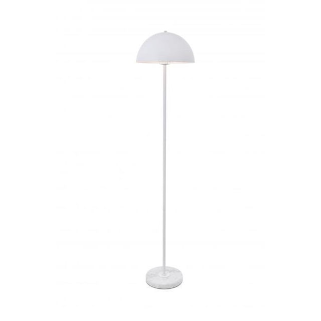 Living District LD4027F14WH Forte 1 Light White Floor Lamp