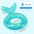 thumbnail image 3 of Inflatable Mermaid Pool Float  Ring Pool Float  Swimming Tubes Mermaid Tail  Pool Inner Tubes Beach Water Mermaid Float for Pool Kids Beach Water Party, 3 of 6
