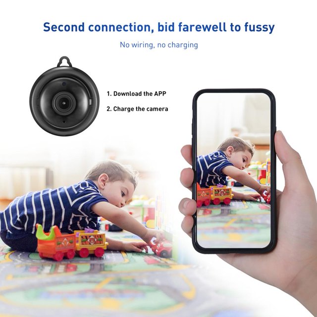 V38 Mini WiFi Cámara IP 1080P HD Detección de movimiento Seguridad en el hogar Niñera Cam