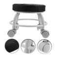 thumbnail image 4 of LEORX Heavy Duty Rolling Stool Black Plastic 1 Set, 4 of 7