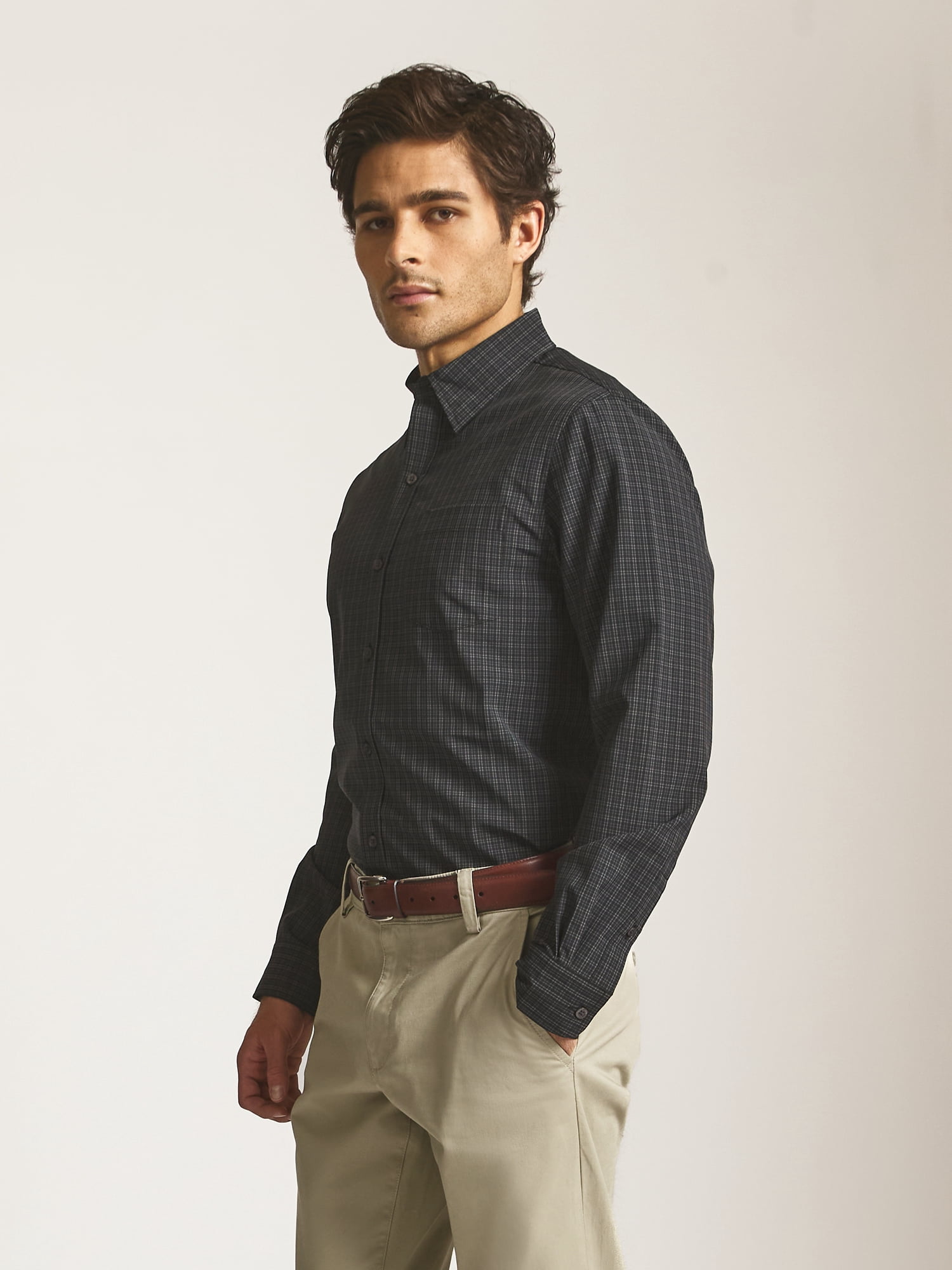 Chaps Men’s and Big Men’s Everyday Performance Long Sleeve Shirt, Sizes S–2XL